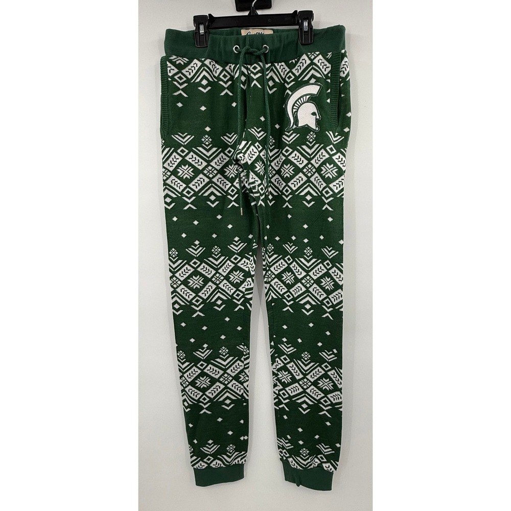 19 unisex Campus Specialties Michigan State Spartans Snowflake joggers Sz M